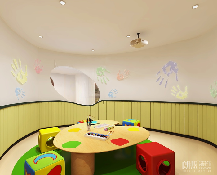 培訓專區-UE少兒英語培訓機裝修設計效果圖