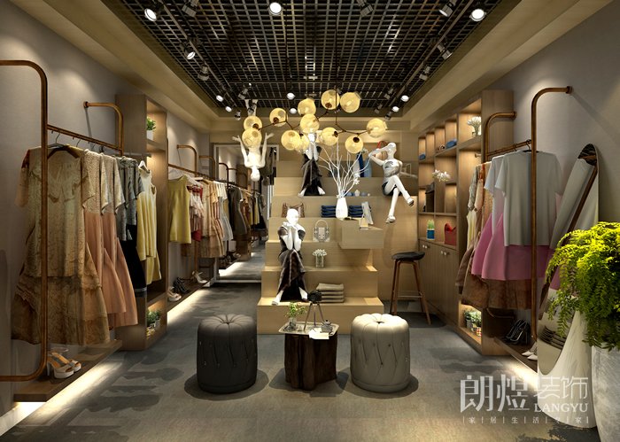 女裝店鋪裝修設計-室內設計效果圖1