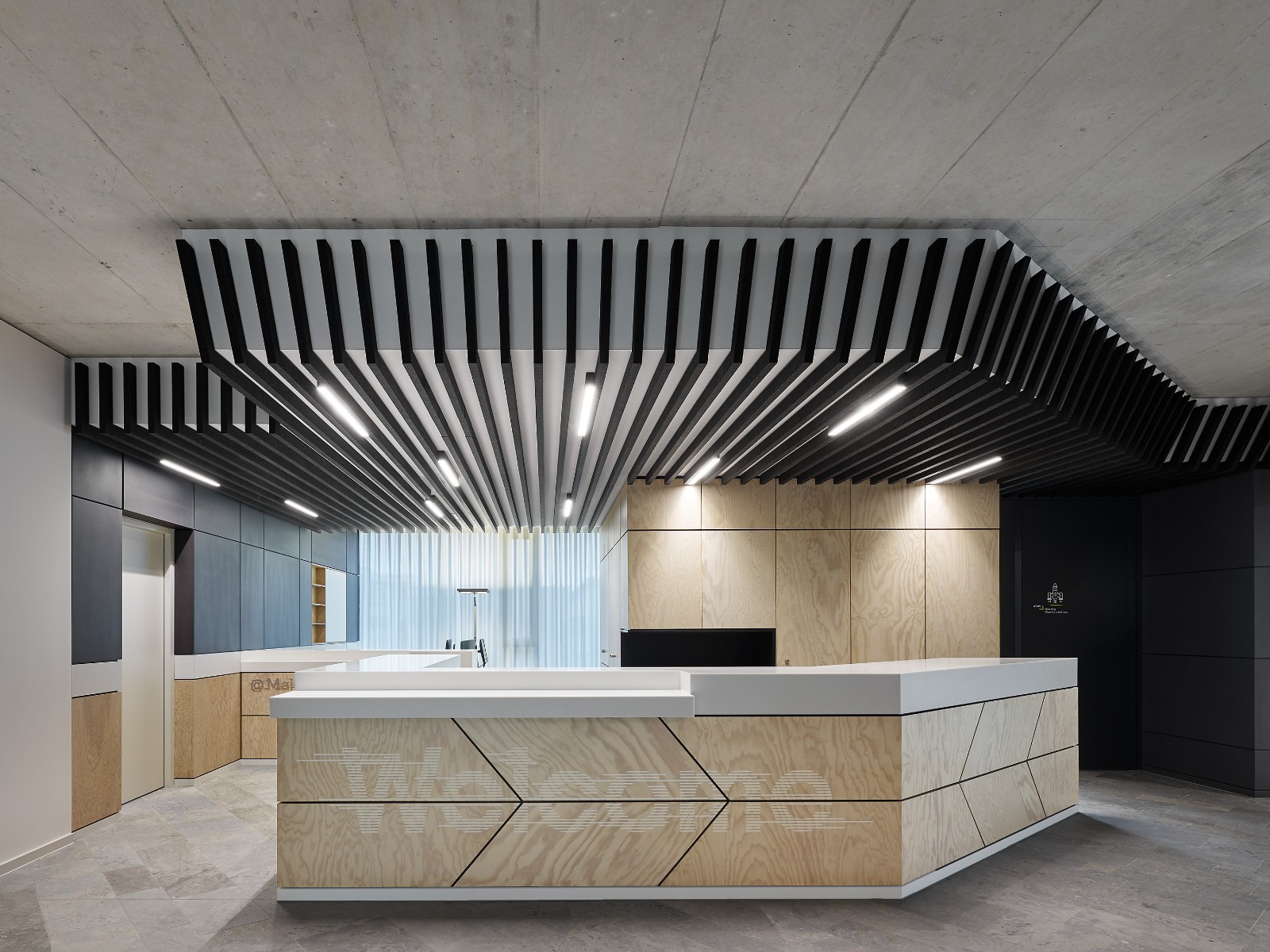 簡約辦公室前臺裝修設(shè)計(jì)效果圖