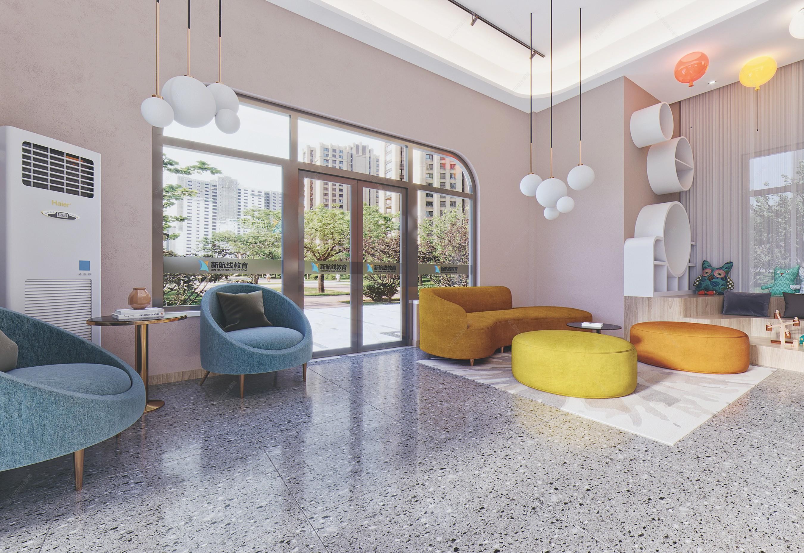 教育機構(gòu)裝修設(shè)計效果圖