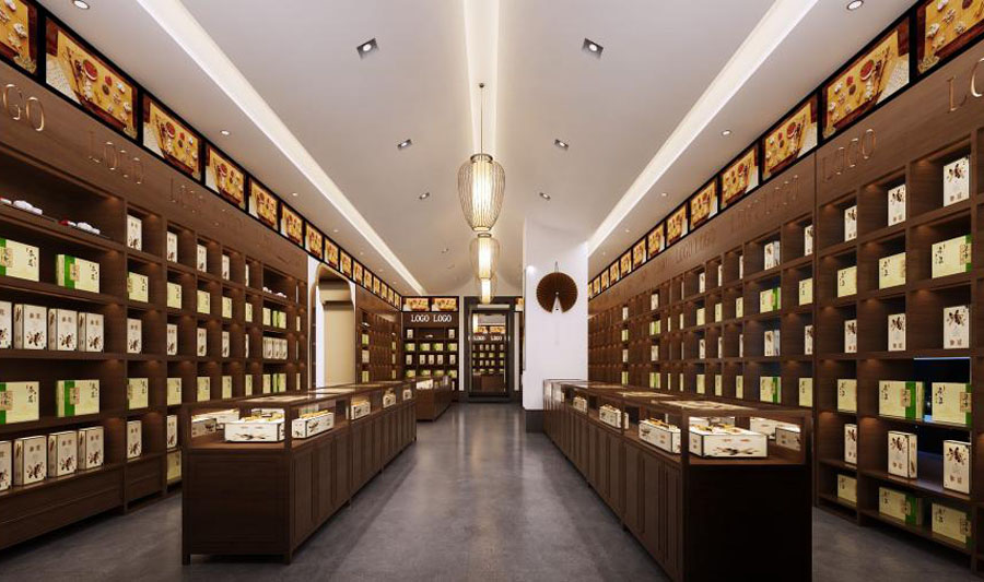 簡約大氣中醫館裝修設計效果圖