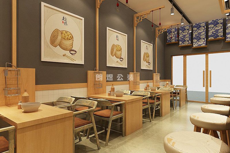 餐館墻面設(shè)計效果圖