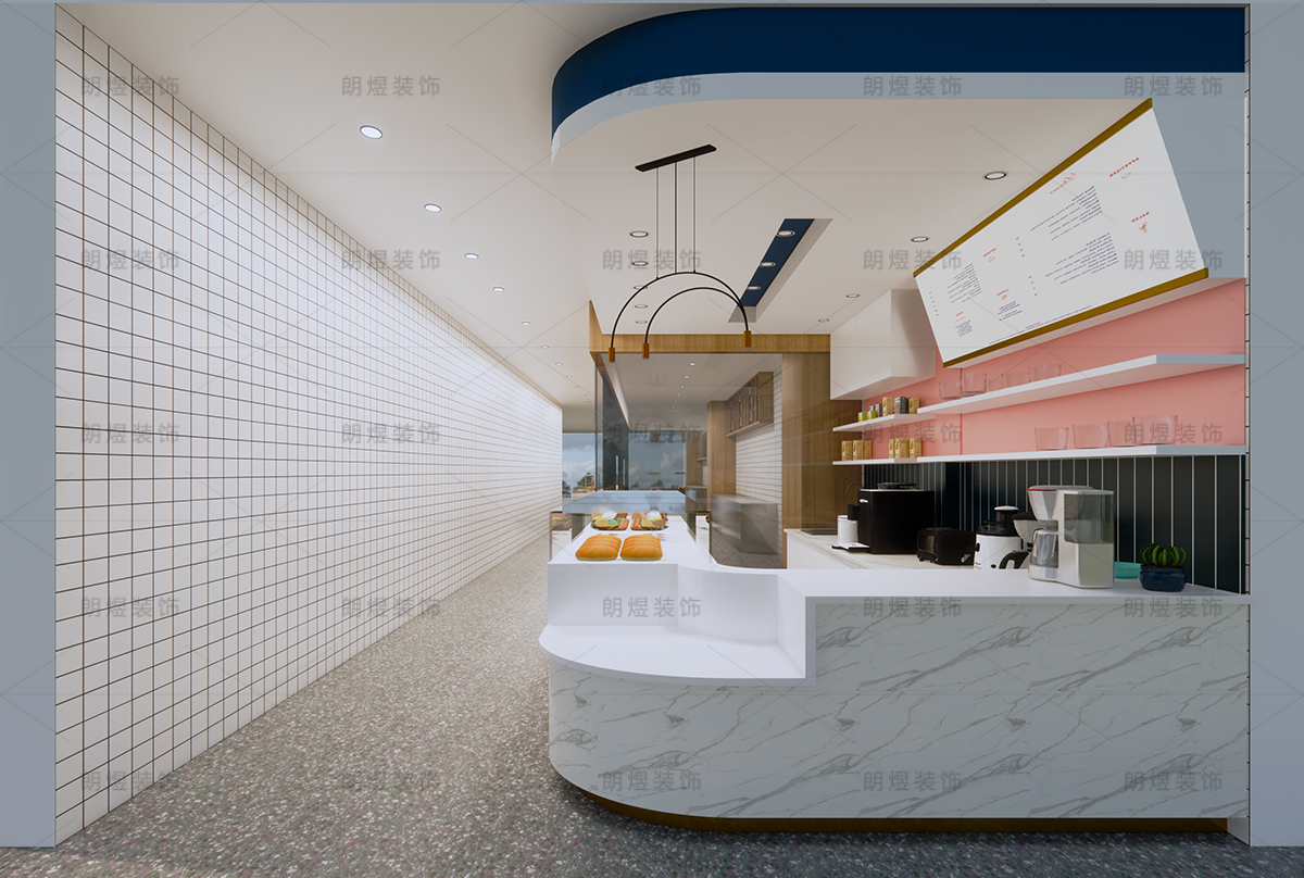商場奶茶店裝修設計效果圖
