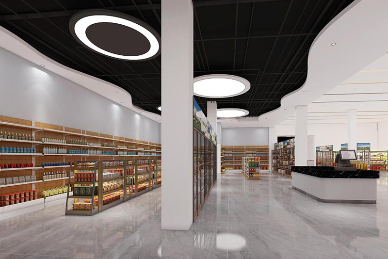 高速服務區便利超市裝修設計圖片