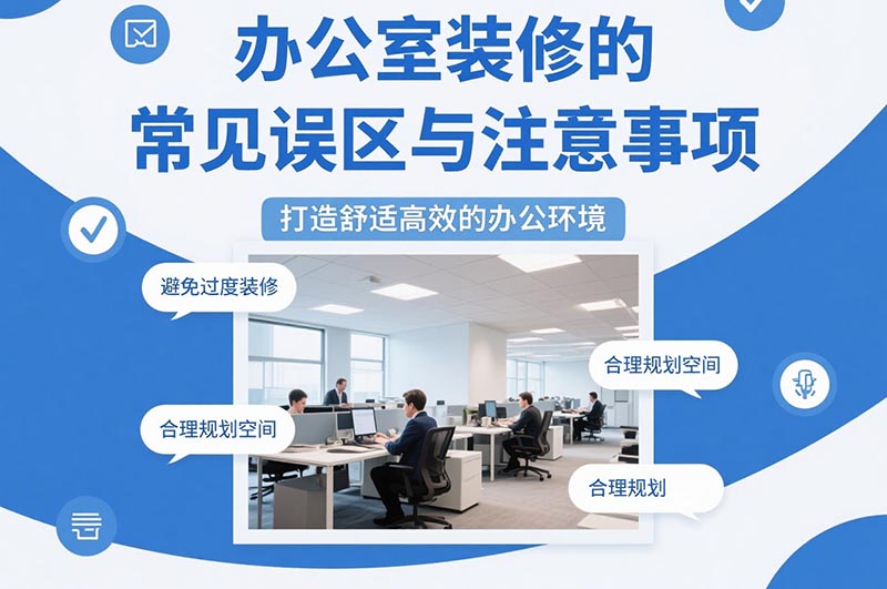 辦公室裝修的常見誤區與注意事項?